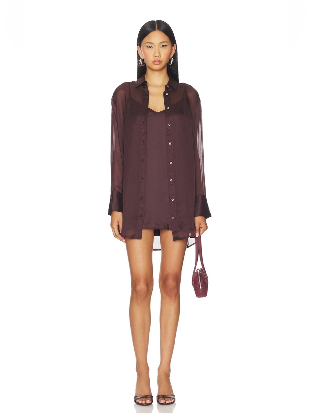 Amanda Uprichard x Revolve Maui Dress Set in Cocoa